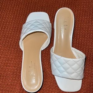 Nicole Miller White Sandals